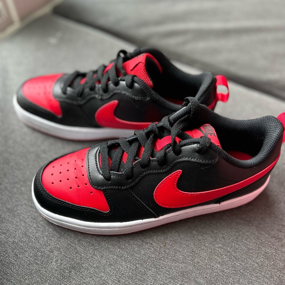 Nike court Borough Lows 2 Red and Black